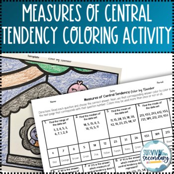 Measures of Central Tendency Birdhouse Coloring Activity, image 3