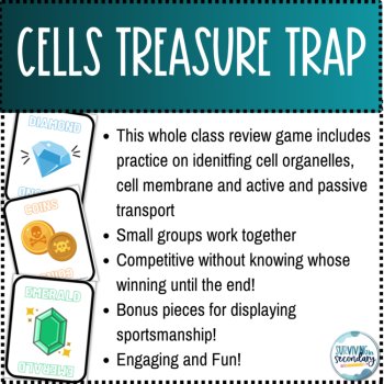 Cells Review Game Whole Class Activity | Biology Unit Test Prep Printable, image 2