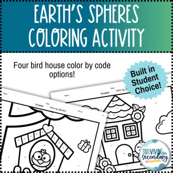 Earth's Spheres Birdhouse Coloring Activity, image 4