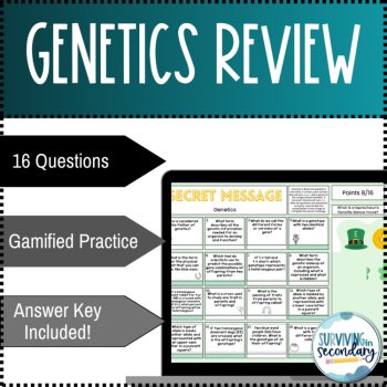 Genetics Review | St. Patrick’s Day Secret Message Digital Activity, image 2
