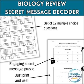 Biology Midterm Review Activity - Test Prep Activity - Great for Keystone Review, image 3