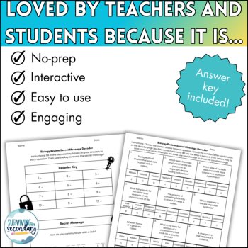 The Canterbury Tales Vocabulary Activity - Secret Message Decoder Review Game, image 4