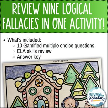 Logical Fallacies Gingerbread Coloring Activity for ELA and more!, image 3