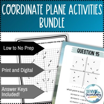 Coordinate Planes Activities Bundle, image 2