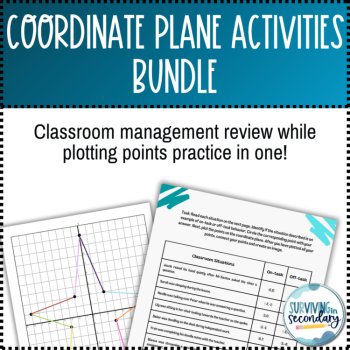 Coordinate Planes Activities Bundle, image 3