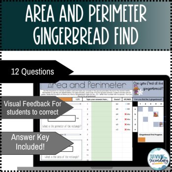 Area and Perimeter Gingerbread Find Digital Activity, image 2