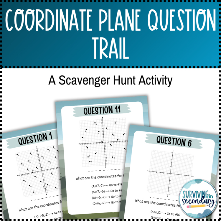 Coordinate Plane Question Trail