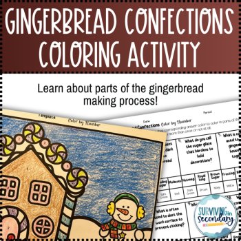 Gingerbread Confections Holiday Coloring Activity, image 2