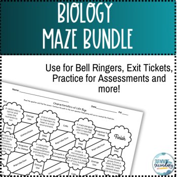 Biology Maze Activities for Students | Growing Bundle, image 2