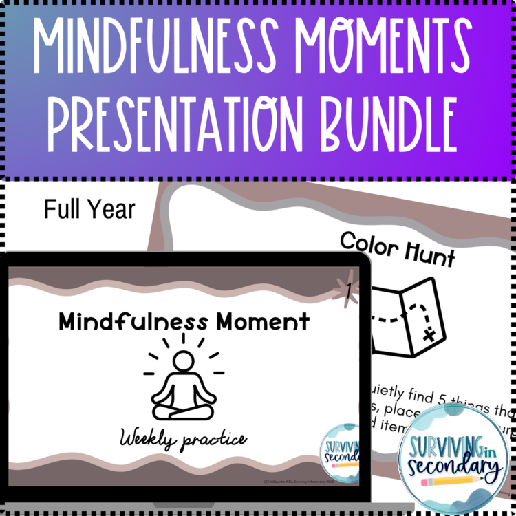 Mindfulness Moments: Weekly Practice Bundle (2 Semesters)