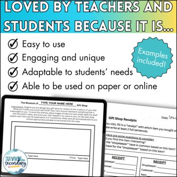 Museum of You Creative Ice Breaker - Back to School Print and Digital Activity, image 4