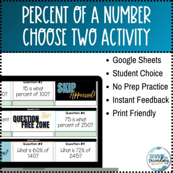 Percent of a Number Choose Two Self-Checking Digital Practice, image 2