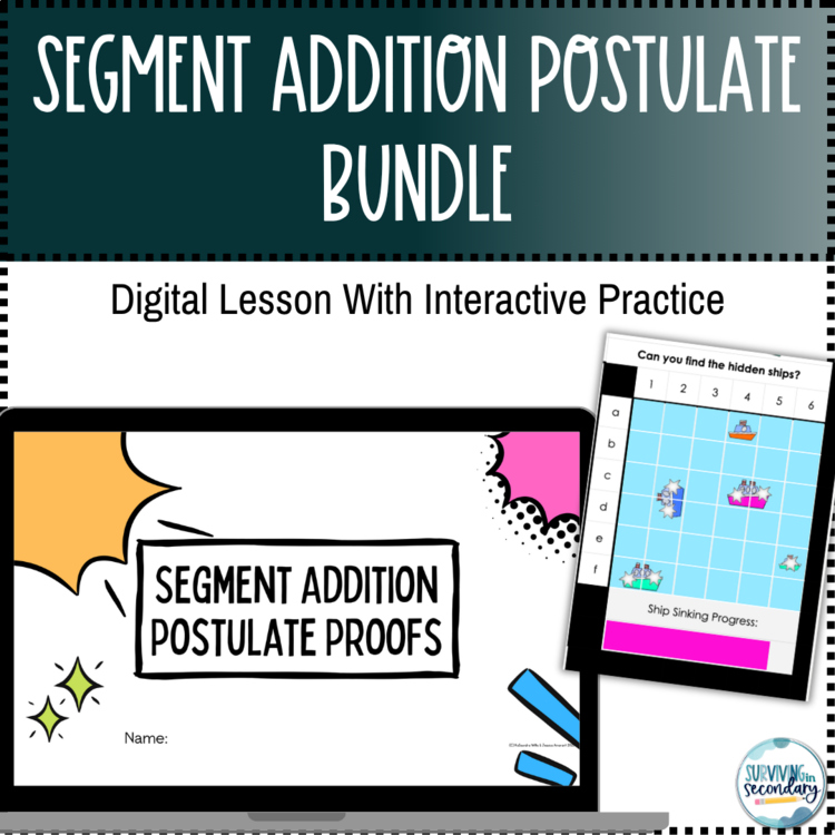 Segment Addition Postulate Bundle