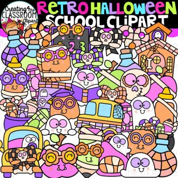 Halloween Clipart Bundle | Cute Halloween Clipart for worksheets, image 2