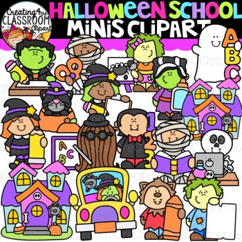 Halloween Clipart Bundle | Cute Halloween Clipart for worksheets, image 3