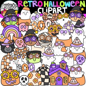 Halloween Clipart Bundle | Cute Halloween Clipart for worksheets, image 4