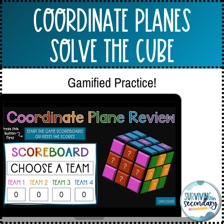 Coordinate Planes Solve the Cube Game