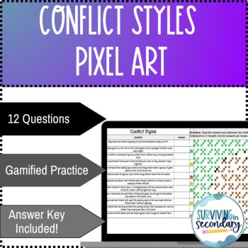 Conflict Styles Pixel Art Digital Activity, image 2
