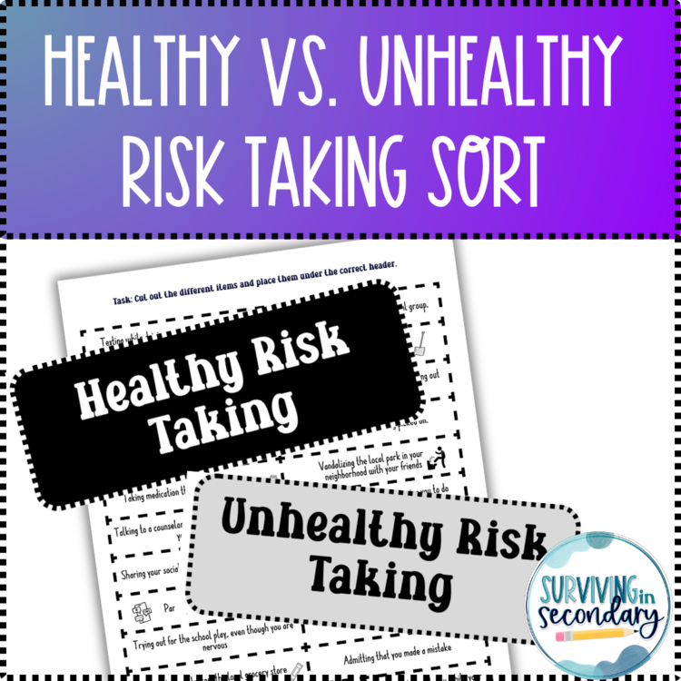 Healthy vs. Unhealthy Risk Taking Sorting Activity