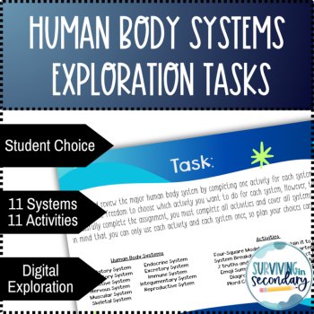 Human Body Systems Digital Exploration Tasks, image 2