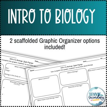 Introduction to Biology Lesson Presentation and Graphic Organizer Notes, image 3
