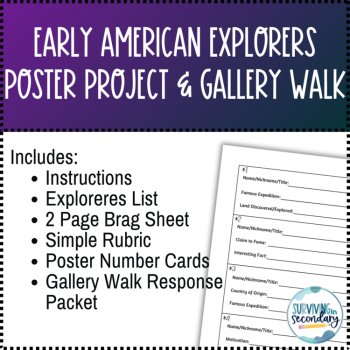 Early American Explorers Poster Project and Gallery Walk, image 2