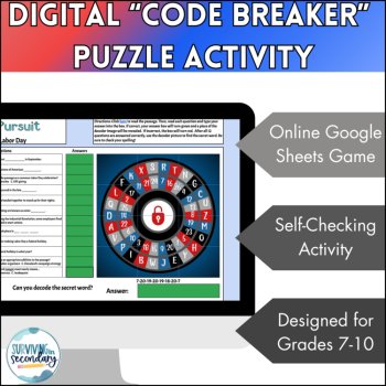 History of Labor Day Reading Comprehension & Digital Cipher Pursuit Activity, image 3