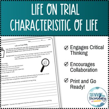 Life on Trial – A Characteristics of Living Things Debate Activity, image 3