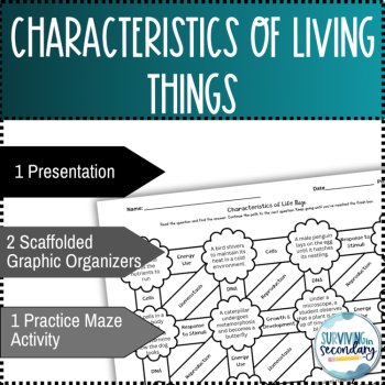 Characteristics of Life – Lesson Presentation, Graphic Organizer & Practice, image 2