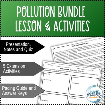 Pollution Unit Bundle and Activities, image 2