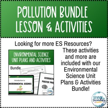 Pollution Unit Bundle and Activities, image 3
