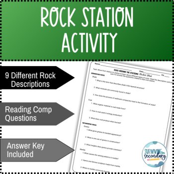 Rock Station Activity | Igneous, Sedimentary and Metamorphic Rocks, image 2