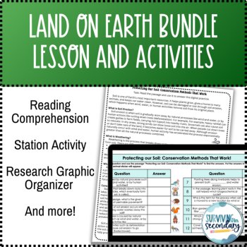 Land on Earth Lesson Unit Bundle and Activities, image 4