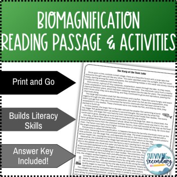 Biomagnification Reading Passage and Comprehension Questions with Scaffolding, image 2