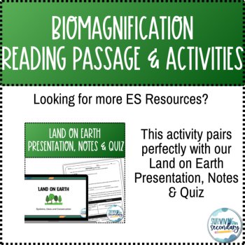 Biomagnification Reading Passage and Comprehension Questions with Scaffolding, image 3