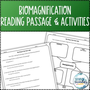 Biomagnification Reading Passage and Comprehension Questions with Scaffolding, image 4