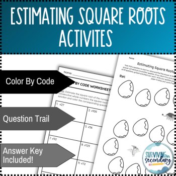 Estimating Square Roots Activities Mini-Bundle, image 2