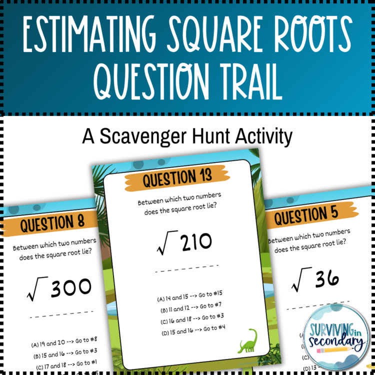 Estimating Square Roots - Radicals Question Trail