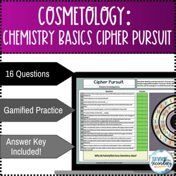 Cosmetology: Chemistry Terminology Basics Digital Resource Cipher Pursuit, image 2