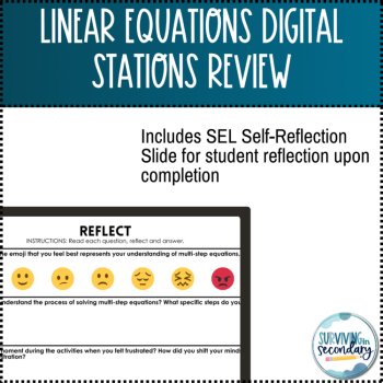 Linear Equations Digital Stations - Winter Themed, image 3