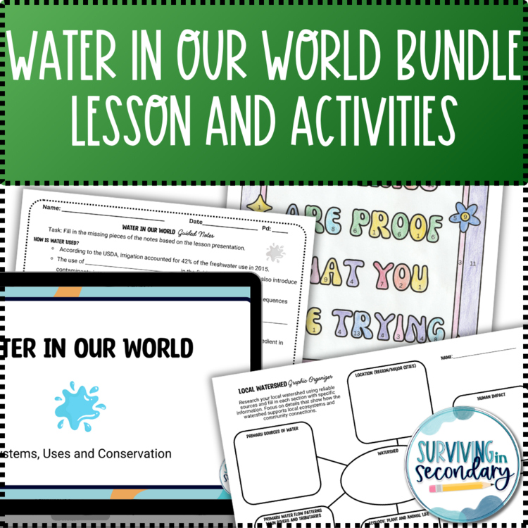 Water in Our World Unit Bundle and Activities