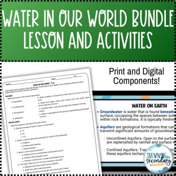 Water in Our World Unit Bundle and Activities, image 2