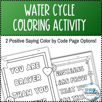 The Water Cycle Coloring Activity, image 3