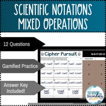 Scientific Notation Mixed Operation Digital Resource Cipher Pursuit, image 2
