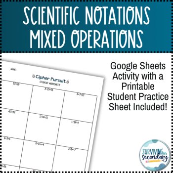 Scientific Notation Mixed Operation Digital Resource Cipher Pursuit, image 4