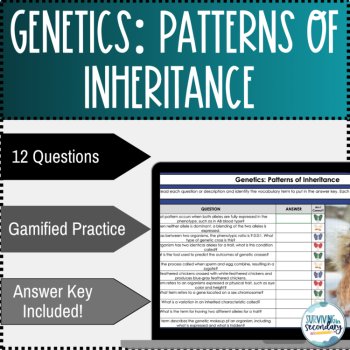 Genetics: Patterns of Inheritance Itty Bitty Pixel Art Digital Activity, image 2