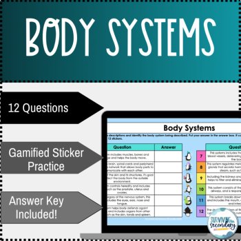 Body Systems Winter Themed Digital Practice Activity, image 2