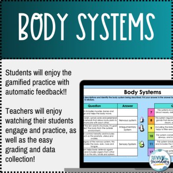 Body Systems Winter Themed Digital Practice Activity, image 3