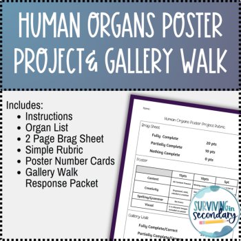 Human Organs Poster Project and Gallery Walk, image 2
