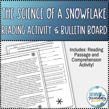 Science of a Snowflake Reading Activity & Winter Bulletin Board, image 2